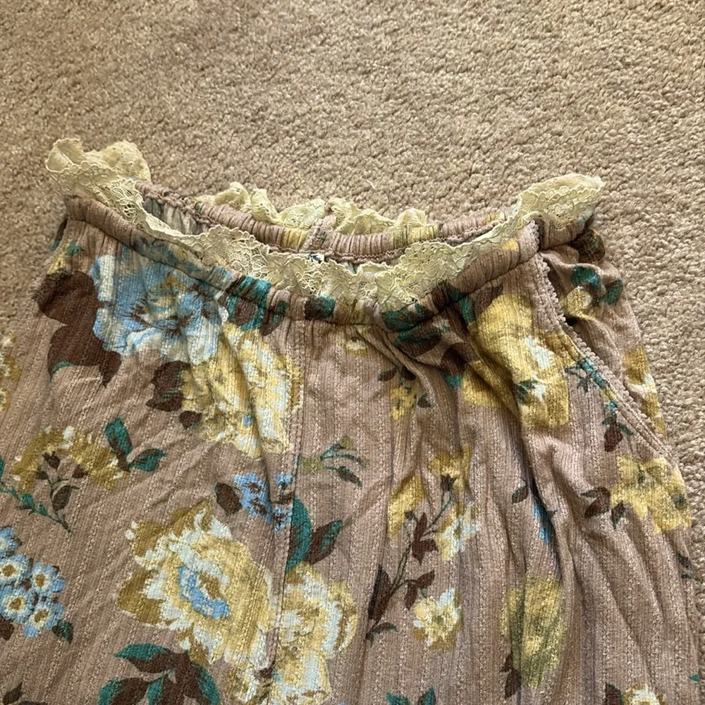 Free People Floral Print Lounge Pants - Picture 8 of 9
